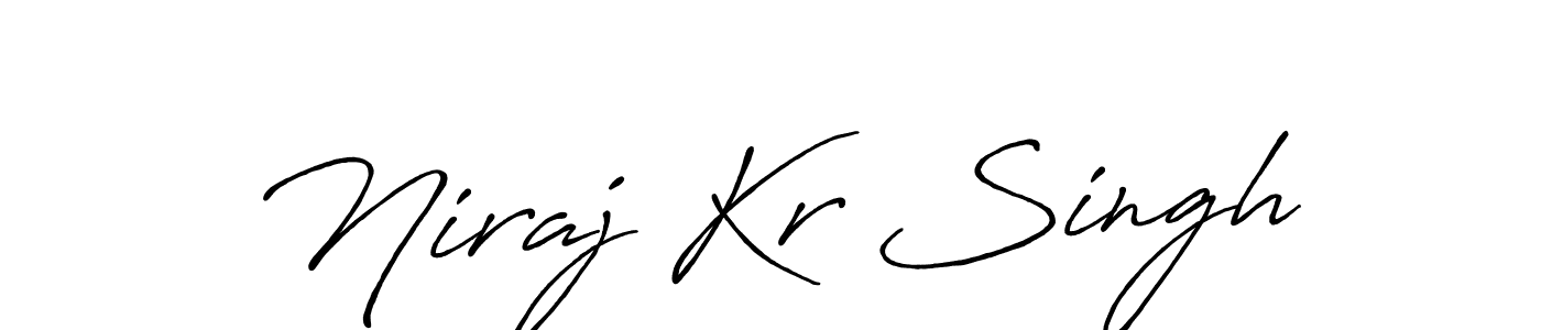 Niraj Kr Singh stylish signature style. Best Handwritten Sign (Antro_Vectra_Bolder) for my name. Handwritten Signature Collection Ideas for my name Niraj Kr Singh. Niraj Kr Singh signature style 7 images and pictures png