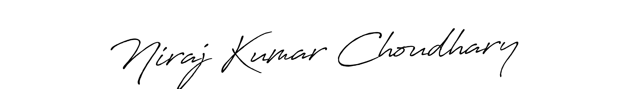 Antro_Vectra_Bolder is a professional signature style that is perfect for those who want to add a touch of class to their signature. It is also a great choice for those who want to make their signature more unique. Get Niraj Kumar Choudhary name to fancy signature for free. Niraj Kumar Choudhary signature style 7 images and pictures png