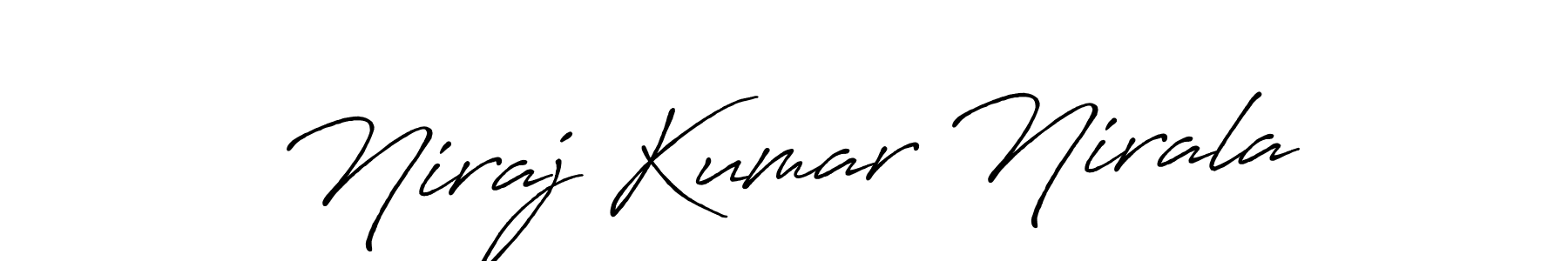 How to make Niraj Kumar Nirala signature? Antro_Vectra_Bolder is a professional autograph style. Create handwritten signature for Niraj Kumar Nirala name. Niraj Kumar Nirala signature style 7 images and pictures png