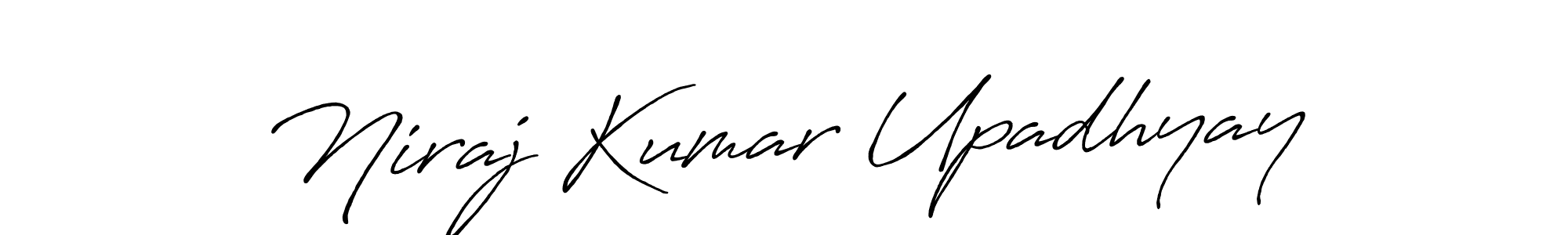 Create a beautiful signature design for name Niraj Kumar Upadhyay. With this signature (Antro_Vectra_Bolder) fonts, you can make a handwritten signature for free. Niraj Kumar Upadhyay signature style 7 images and pictures png