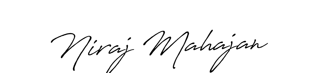 Also You can easily find your signature by using the search form. We will create Niraj Mahajan name handwritten signature images for you free of cost using Antro_Vectra_Bolder sign style. Niraj Mahajan signature style 7 images and pictures png