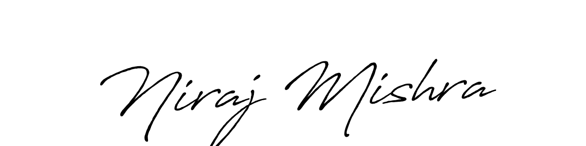 Design your own signature with our free online signature maker. With this signature software, you can create a handwritten (Antro_Vectra_Bolder) signature for name Niraj Mishra. Niraj Mishra signature style 7 images and pictures png