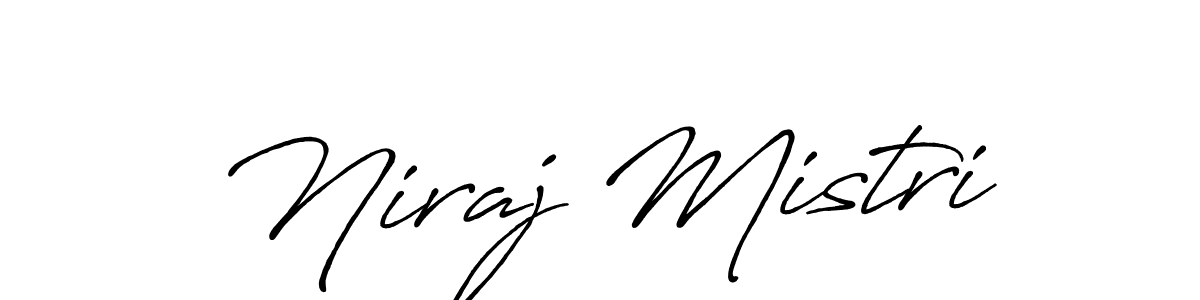 Also You can easily find your signature by using the search form. We will create Niraj Mistri name handwritten signature images for you free of cost using Antro_Vectra_Bolder sign style. Niraj Mistri signature style 7 images and pictures png