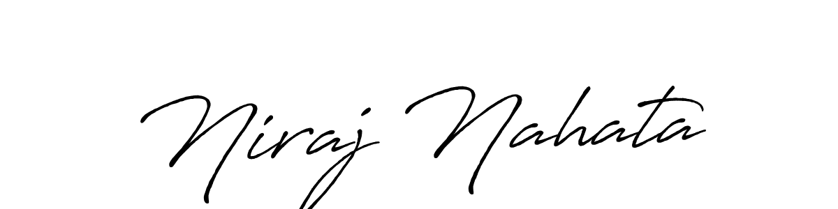 if you are searching for the best signature style for your name Niraj Nahata. so please give up your signature search. here we have designed multiple signature styles  using Antro_Vectra_Bolder. Niraj Nahata signature style 7 images and pictures png