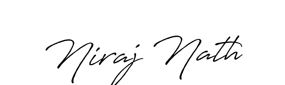 Design your own signature with our free online signature maker. With this signature software, you can create a handwritten (Antro_Vectra_Bolder) signature for name Niraj Nath. Niraj Nath signature style 7 images and pictures png