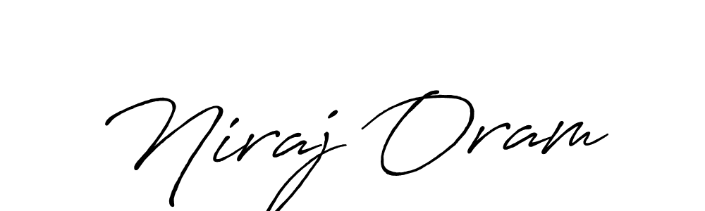 Also You can easily find your signature by using the search form. We will create Niraj Oram name handwritten signature images for you free of cost using Antro_Vectra_Bolder sign style. Niraj Oram signature style 7 images and pictures png