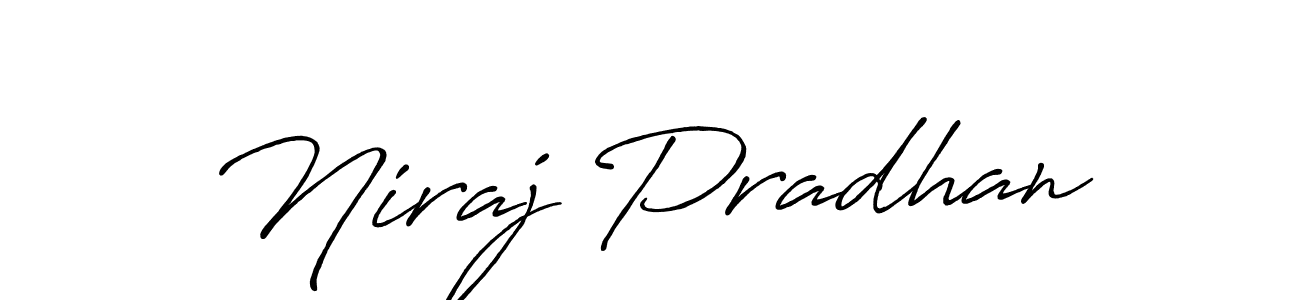 How to make Niraj Pradhan signature? Antro_Vectra_Bolder is a professional autograph style. Create handwritten signature for Niraj Pradhan name. Niraj Pradhan signature style 7 images and pictures png