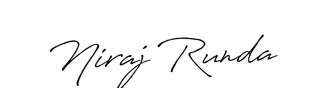 The best way (Antro_Vectra_Bolder) to make a short signature is to pick only two or three words in your name. The name Niraj Runda include a total of six letters. For converting this name. Niraj Runda signature style 7 images and pictures png