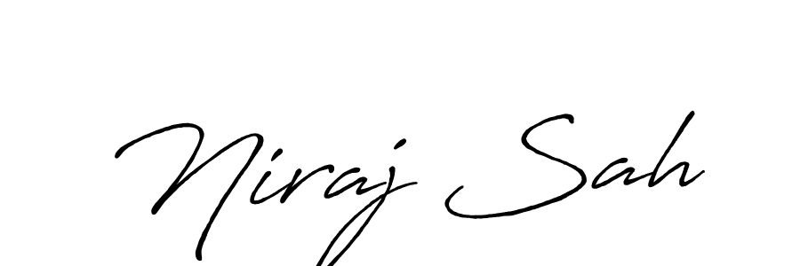 Also we have Niraj Sah name is the best signature style. Create professional handwritten signature collection using Antro_Vectra_Bolder autograph style. Niraj Sah signature style 7 images and pictures png