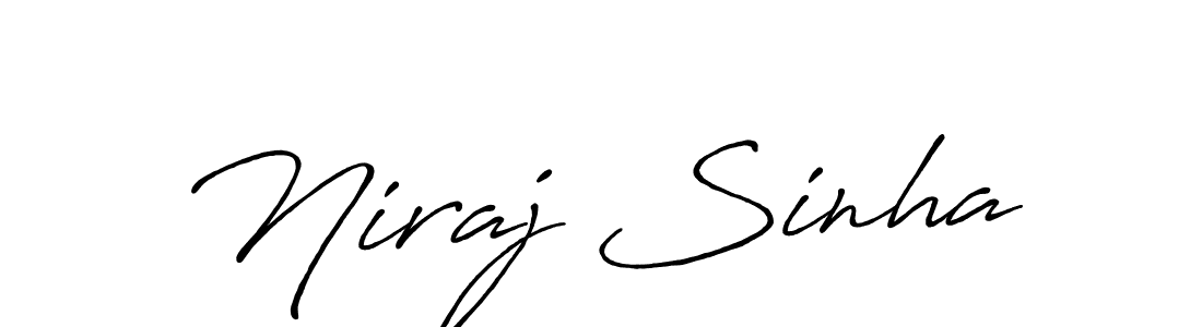 It looks lik you need a new signature style for name Niraj Sinha. Design unique handwritten (Antro_Vectra_Bolder) signature with our free signature maker in just a few clicks. Niraj Sinha signature style 7 images and pictures png