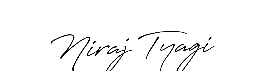 Design your own signature with our free online signature maker. With this signature software, you can create a handwritten (Antro_Vectra_Bolder) signature for name Niraj Tyagi. Niraj Tyagi signature style 7 images and pictures png