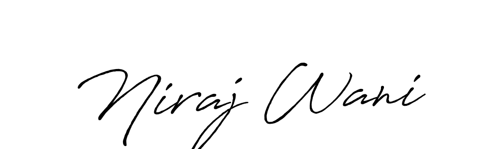 How to Draw Niraj Wani signature style? Antro_Vectra_Bolder is a latest design signature styles for name Niraj Wani. Niraj Wani signature style 7 images and pictures png