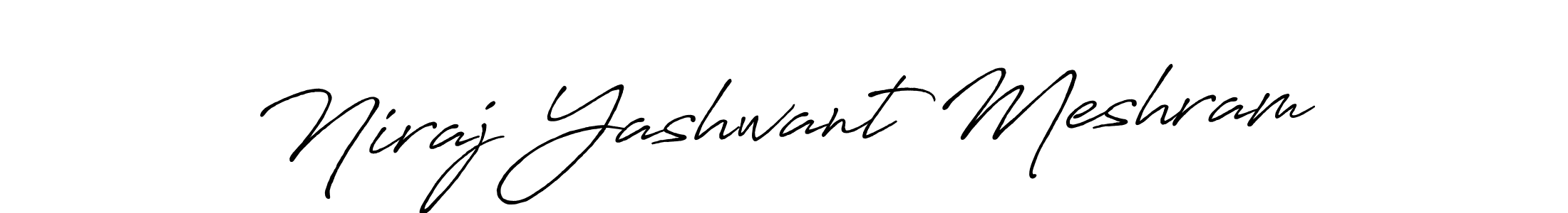 Use a signature maker to create a handwritten signature online. With this signature software, you can design (Antro_Vectra_Bolder) your own signature for name Niraj Yashwant Meshram. Niraj Yashwant Meshram signature style 7 images and pictures png