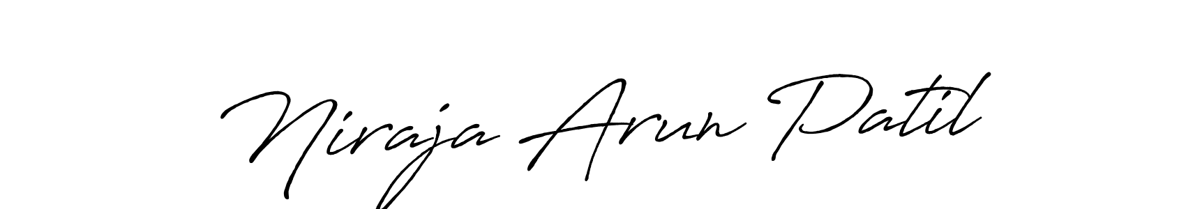 You should practise on your own different ways (Antro_Vectra_Bolder) to write your name (Niraja Arun Patil) in signature. don't let someone else do it for you. Niraja Arun Patil signature style 7 images and pictures png