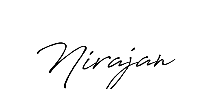 Create a beautiful signature design for name Nirajan. With this signature (Antro_Vectra_Bolder) fonts, you can make a handwritten signature for free. Nirajan signature style 7 images and pictures png