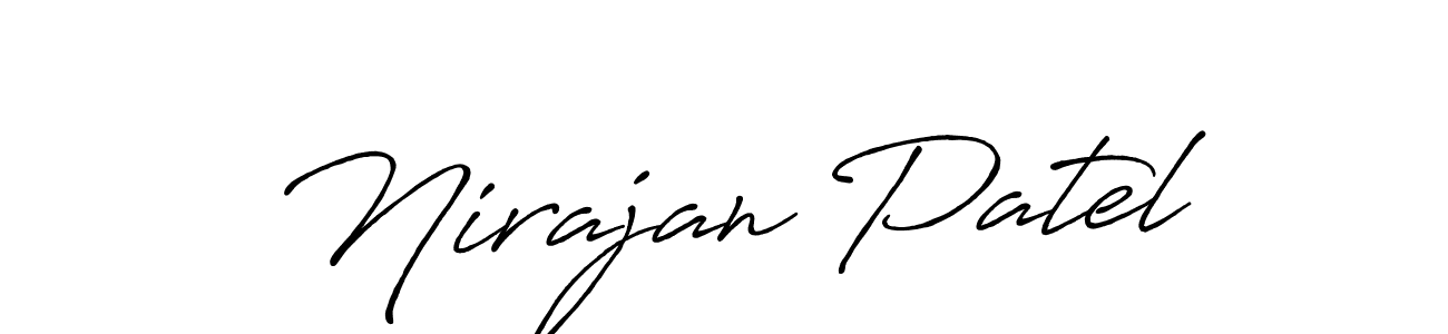 Design your own signature with our free online signature maker. With this signature software, you can create a handwritten (Antro_Vectra_Bolder) signature for name Nirajan Patel. Nirajan Patel signature style 7 images and pictures png