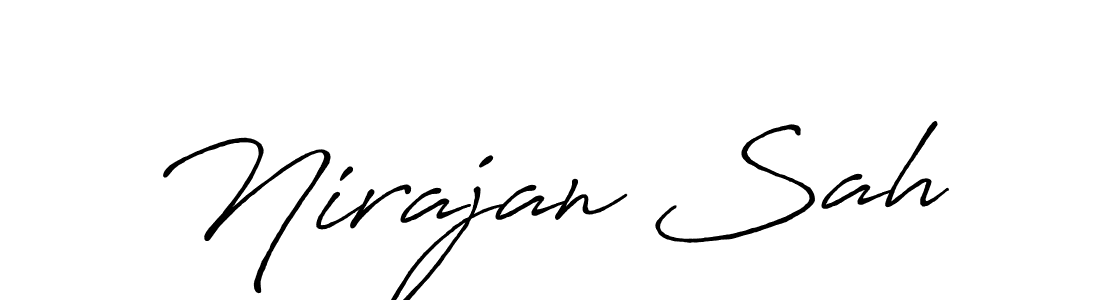 Create a beautiful signature design for name Nirajan Sah. With this signature (Antro_Vectra_Bolder) fonts, you can make a handwritten signature for free. Nirajan Sah signature style 7 images and pictures png