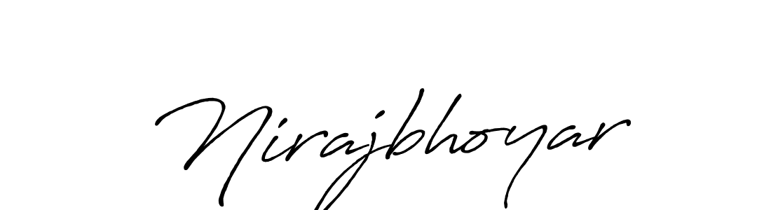 Make a short Nirajbhoyar signature style. Manage your documents anywhere anytime using Antro_Vectra_Bolder. Create and add eSignatures, submit forms, share and send files easily. Nirajbhoyar signature style 7 images and pictures png