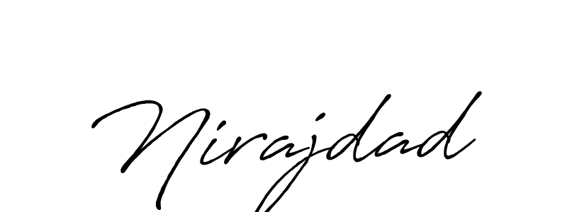 How to make Nirajdad name signature. Use Antro_Vectra_Bolder style for creating short signs online. This is the latest handwritten sign. Nirajdad signature style 7 images and pictures png