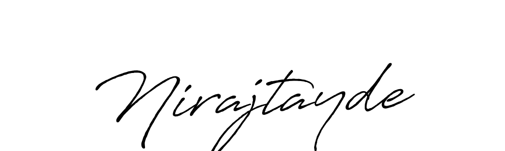 Make a short Nirajtayde signature style. Manage your documents anywhere anytime using Antro_Vectra_Bolder. Create and add eSignatures, submit forms, share and send files easily. Nirajtayde signature style 7 images and pictures png