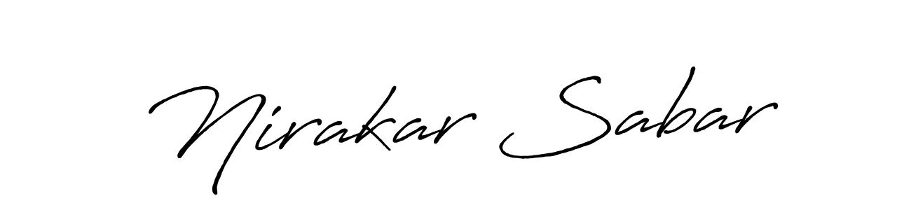 Similarly Antro_Vectra_Bolder is the best handwritten signature design. Signature creator online .You can use it as an online autograph creator for name Nirakar Sabar. Nirakar Sabar signature style 7 images and pictures png