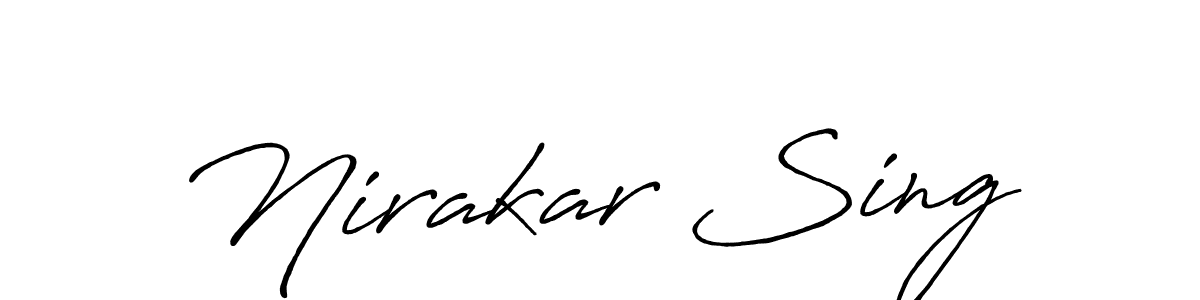 Similarly Antro_Vectra_Bolder is the best handwritten signature design. Signature creator online .You can use it as an online autograph creator for name Nirakar Sing. Nirakar Sing signature style 7 images and pictures png