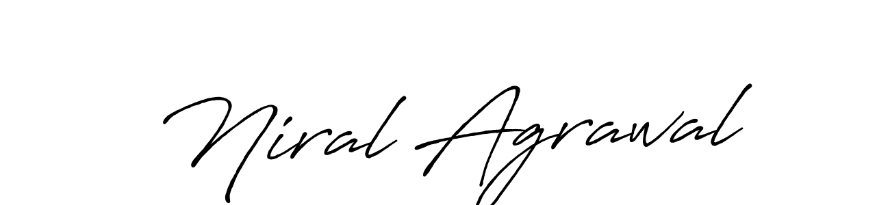 if you are searching for the best signature style for your name Niral Agrawal. so please give up your signature search. here we have designed multiple signature styles  using Antro_Vectra_Bolder. Niral Agrawal signature style 7 images and pictures png