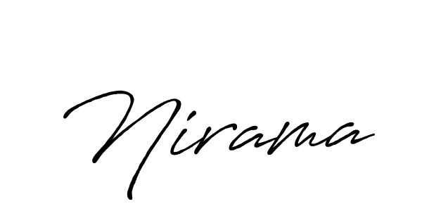 Use a signature maker to create a handwritten signature online. With this signature software, you can design (Antro_Vectra_Bolder) your own signature for name Nirama. Nirama signature style 7 images and pictures png