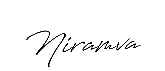 Also we have Niramva name is the best signature style. Create professional handwritten signature collection using Antro_Vectra_Bolder autograph style. Niramva signature style 7 images and pictures png