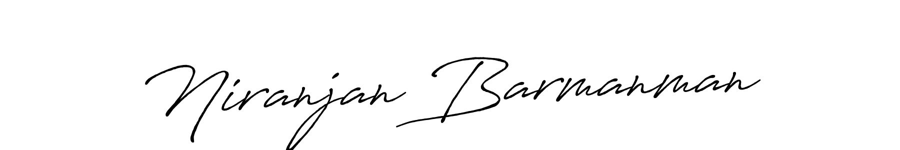 Make a beautiful signature design for name Niranjan Barmanman. With this signature (Antro_Vectra_Bolder) style, you can create a handwritten signature for free. Niranjan Barmanman signature style 7 images and pictures png