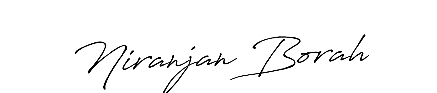 Create a beautiful signature design for name Niranjan Borah. With this signature (Antro_Vectra_Bolder) fonts, you can make a handwritten signature for free. Niranjan Borah signature style 7 images and pictures png