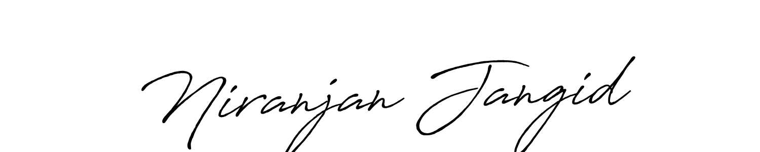 This is the best signature style for the Niranjan Jangid name. Also you like these signature font (Antro_Vectra_Bolder). Mix name signature. Niranjan Jangid signature style 7 images and pictures png