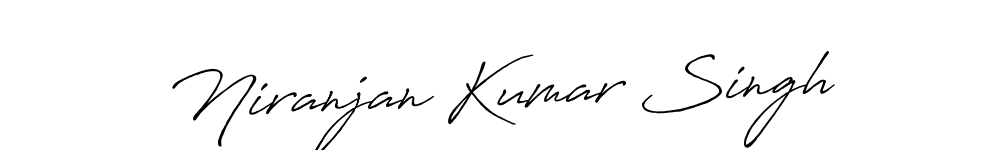 How to make Niranjan Kumar Singh name signature. Use Antro_Vectra_Bolder style for creating short signs online. This is the latest handwritten sign. Niranjan Kumar Singh signature style 7 images and pictures png