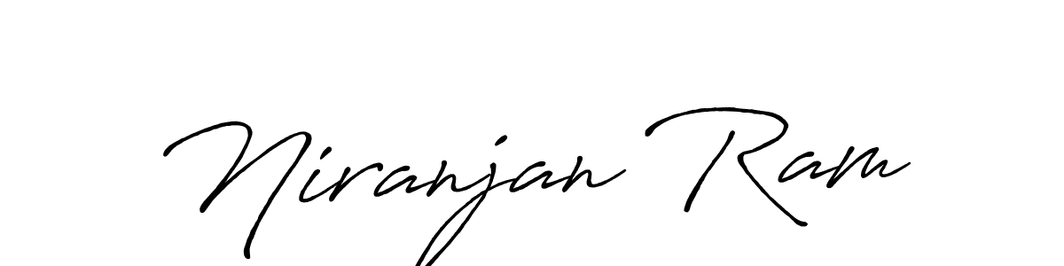 Make a beautiful signature design for name Niranjan Ram. With this signature (Antro_Vectra_Bolder) style, you can create a handwritten signature for free. Niranjan Ram signature style 7 images and pictures png