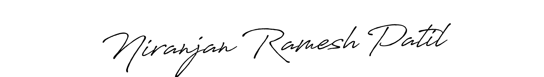 Create a beautiful signature design for name Niranjan Ramesh Patil. With this signature (Antro_Vectra_Bolder) fonts, you can make a handwritten signature for free. Niranjan Ramesh Patil signature style 7 images and pictures png