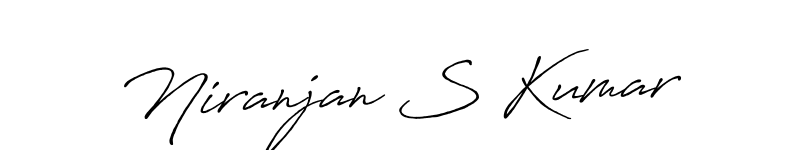 Use a signature maker to create a handwritten signature online. With this signature software, you can design (Antro_Vectra_Bolder) your own signature for name Niranjan S Kumar. Niranjan S Kumar signature style 7 images and pictures png