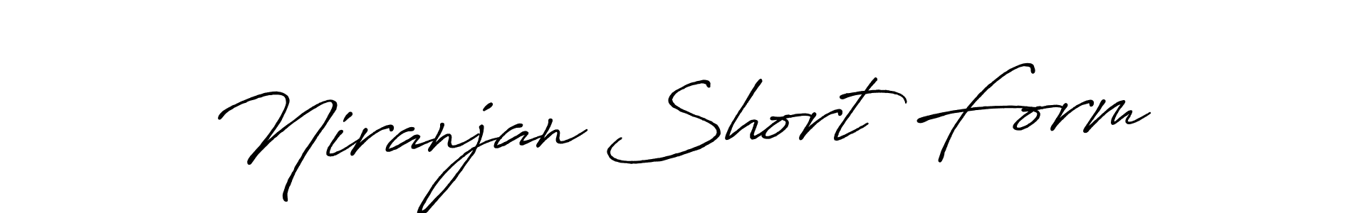 Use a signature maker to create a handwritten signature online. With this signature software, you can design (Antro_Vectra_Bolder) your own signature for name Niranjan Short Form. Niranjan Short Form signature style 7 images and pictures png