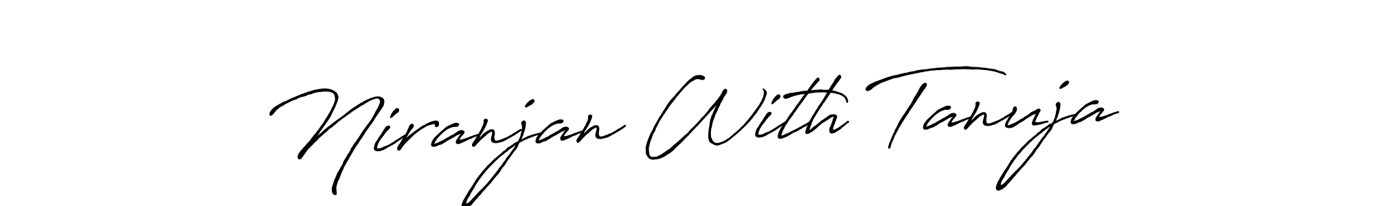 Design your own signature with our free online signature maker. With this signature software, you can create a handwritten (Antro_Vectra_Bolder) signature for name Niranjan With Tanuja. Niranjan With Tanuja signature style 7 images and pictures png