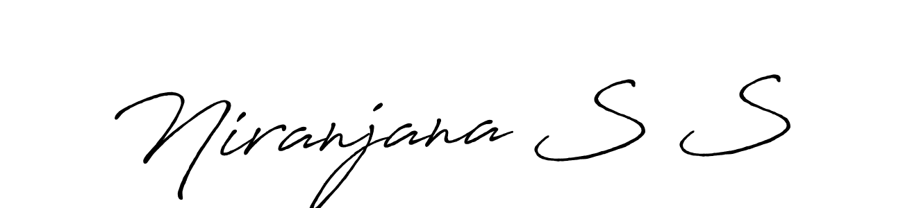How to make Niranjana S S signature? Antro_Vectra_Bolder is a professional autograph style. Create handwritten signature for Niranjana S S name. Niranjana S S signature style 7 images and pictures png
