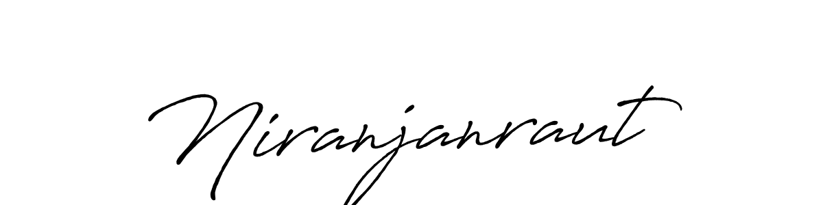 Create a beautiful signature design for name Niranjanraut. With this signature (Antro_Vectra_Bolder) fonts, you can make a handwritten signature for free. Niranjanraut signature style 7 images and pictures png