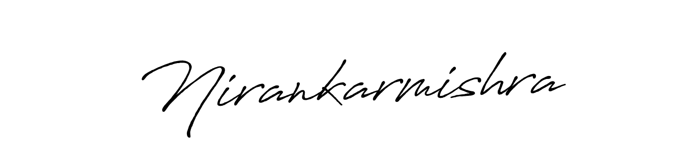 How to make Nirankarmishra name signature. Use Antro_Vectra_Bolder style for creating short signs online. This is the latest handwritten sign. Nirankarmishra signature style 7 images and pictures png