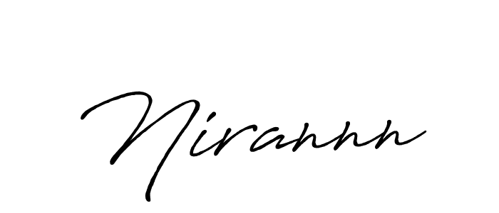 Use a signature maker to create a handwritten signature online. With this signature software, you can design (Antro_Vectra_Bolder) your own signature for name Nirannn. Nirannn signature style 7 images and pictures png