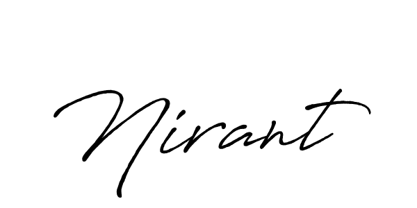 It looks lik you need a new signature style for name Nirant. Design unique handwritten (Antro_Vectra_Bolder) signature with our free signature maker in just a few clicks. Nirant signature style 7 images and pictures png