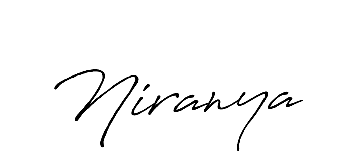 How to make Niranya name signature. Use Antro_Vectra_Bolder style for creating short signs online. This is the latest handwritten sign. Niranya signature style 7 images and pictures png