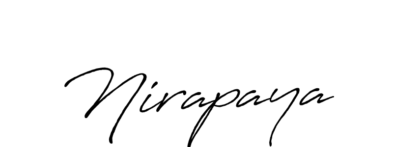 Design your own signature with our free online signature maker. With this signature software, you can create a handwritten (Antro_Vectra_Bolder) signature for name Nirapaya. Nirapaya signature style 7 images and pictures png