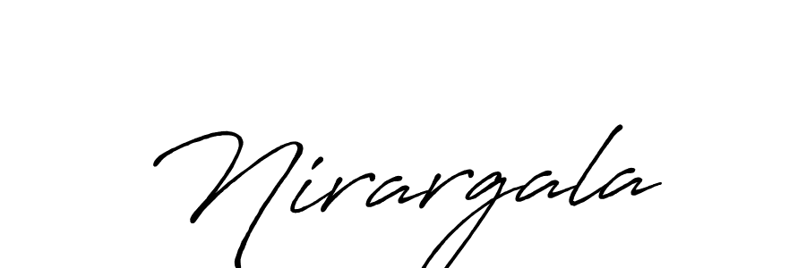 You should practise on your own different ways (Antro_Vectra_Bolder) to write your name (Nirargala) in signature. don't let someone else do it for you. Nirargala signature style 7 images and pictures png