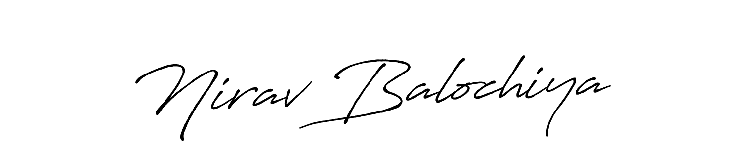 Similarly Antro_Vectra_Bolder is the best handwritten signature design. Signature creator online .You can use it as an online autograph creator for name Nirav Balochiya. Nirav Balochiya signature style 7 images and pictures png