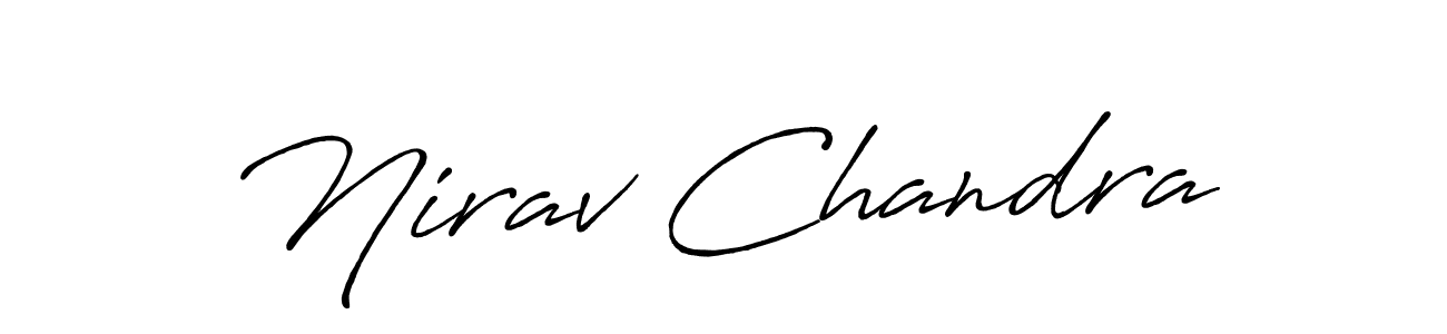 Use a signature maker to create a handwritten signature online. With this signature software, you can design (Antro_Vectra_Bolder) your own signature for name Nirav Chandra. Nirav Chandra signature style 7 images and pictures png