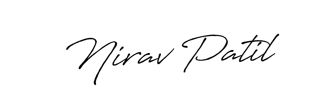 Also You can easily find your signature by using the search form. We will create Nirav Patil name handwritten signature images for you free of cost using Antro_Vectra_Bolder sign style. Nirav Patil signature style 7 images and pictures png