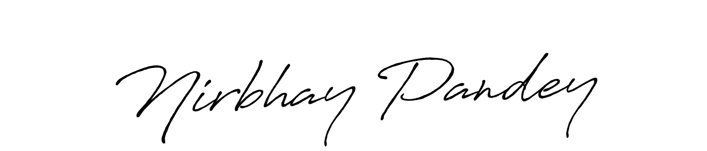 Once you've used our free online signature maker to create your best signature Antro_Vectra_Bolder style, it's time to enjoy all of the benefits that Nirbhay Pandey name signing documents. Nirbhay Pandey signature style 7 images and pictures png